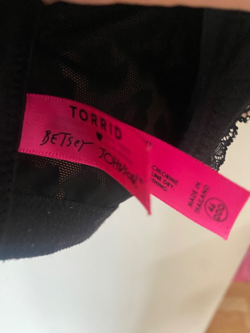 46DDD Leopard & Roses Plunge 360 Smoothing T-shirt Bra Torrid Betsy/ Johnson - Picture 10 of 10